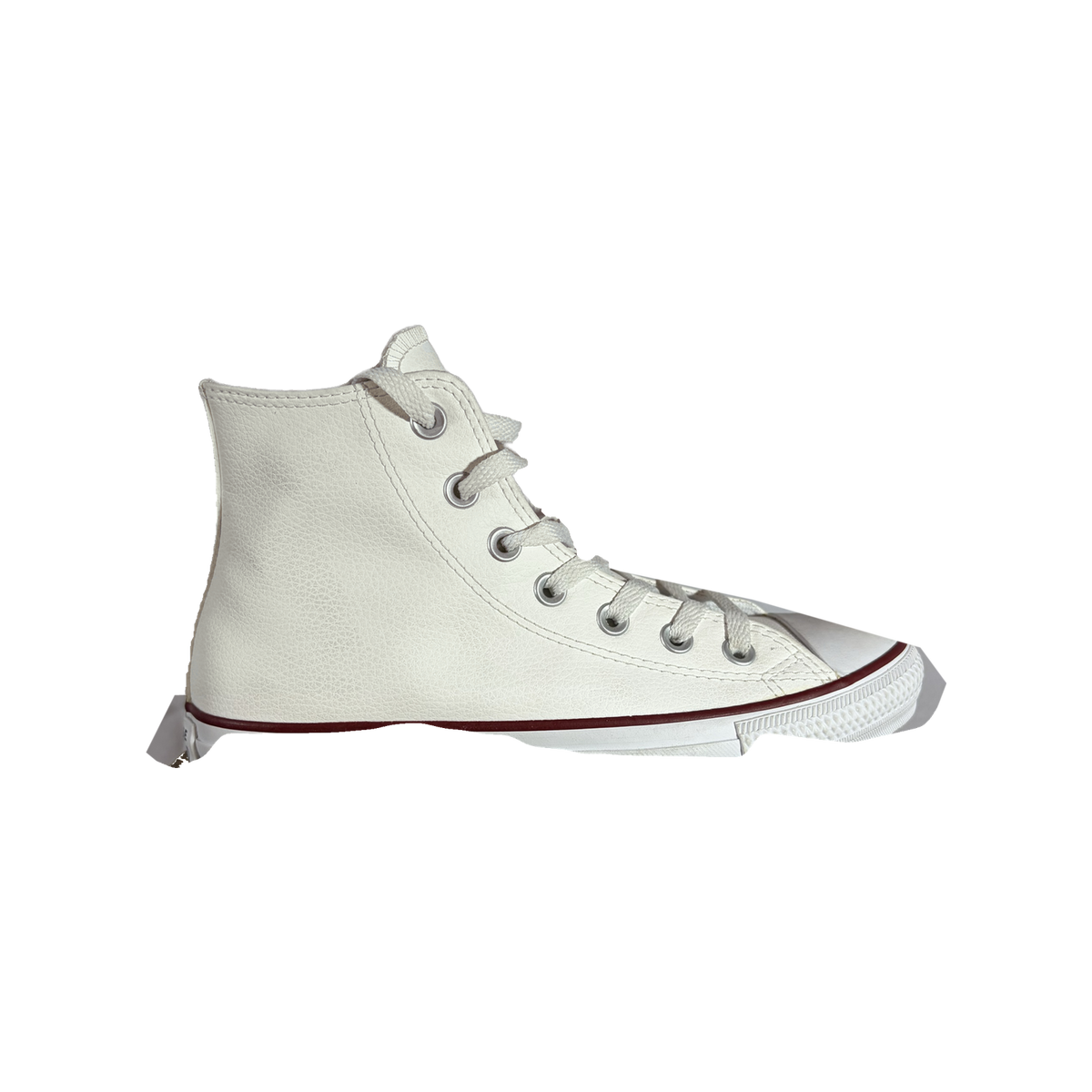 Converse Chuck Taylor All Star Branco Cano Alto Couro 1