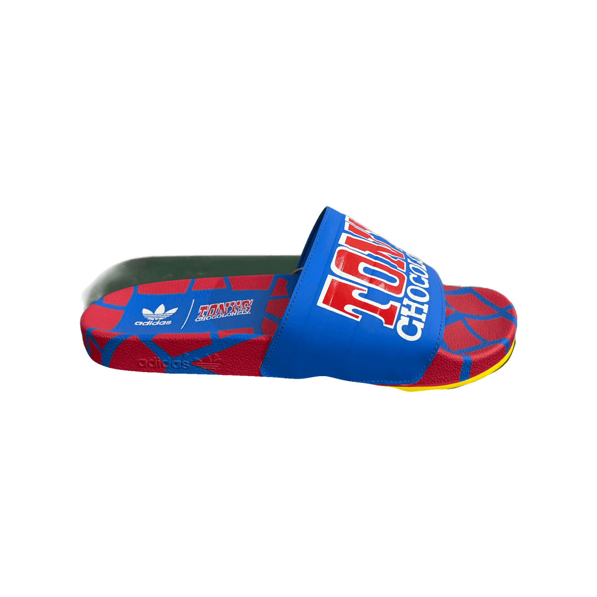 Adidas Adilette x Tony’s Chocolonely Azul/Vermelha 1