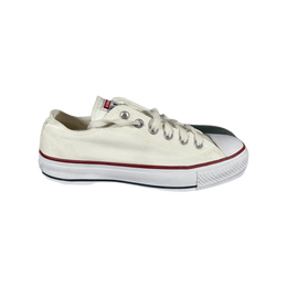 Converse Chuck Taylor All Star Branco Cano Baixo Plataforma Lona 1