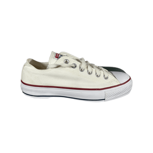 Converse Chuck Taylor All Star Branco Cano Baixo Plataforma Lona 1