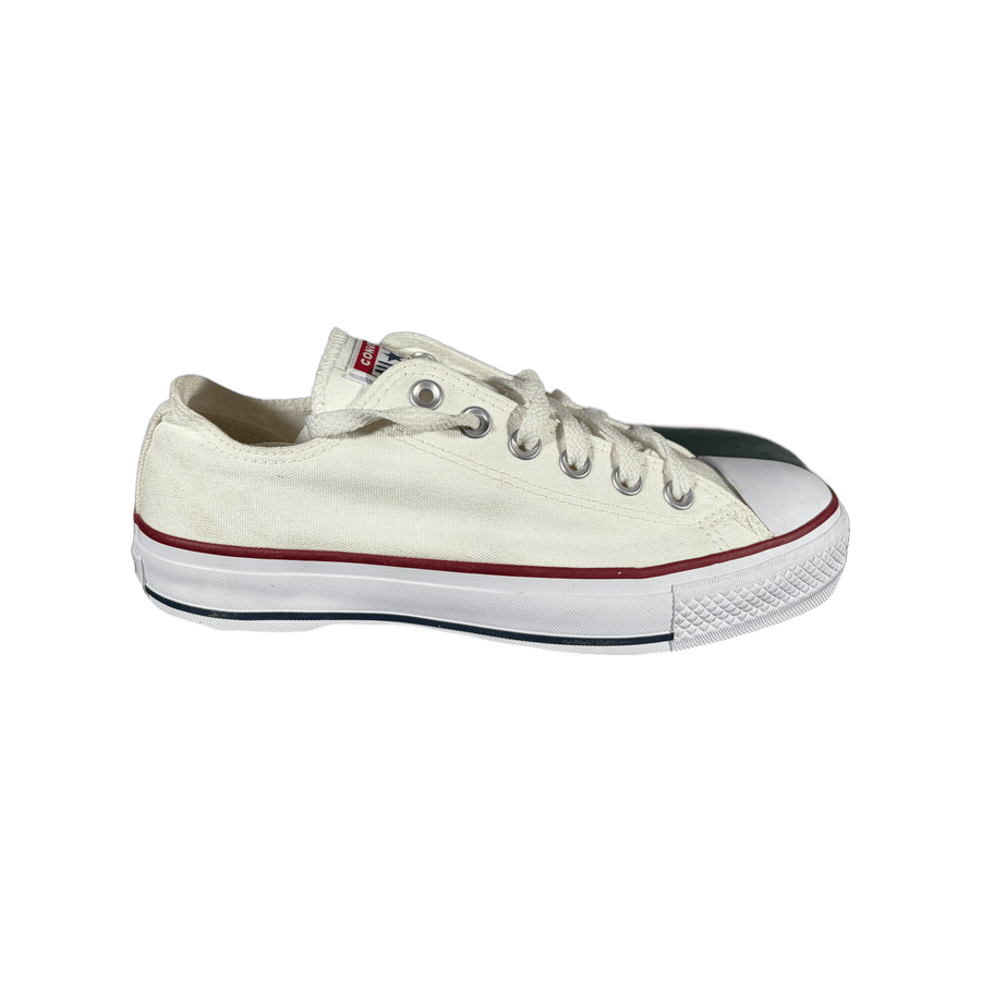 Converse Chuck Taylor All Star Branco Cano Baixo Plataforma Lona 1