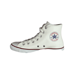 Converse Chuck Taylor All Star Branco Cano Alto Couro 3