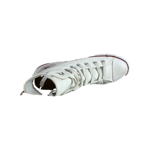Converse Chuck Taylor All Star Branco Cano Alto Couro 5