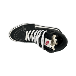 Vans Sk8-Hi Preto/Branco Tecido 6
