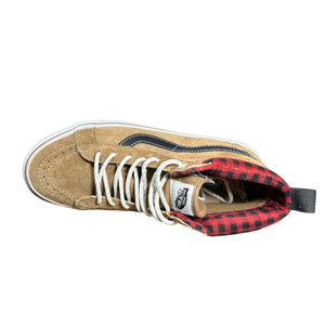 Vans Sk8-Hi Mte Plaid Brown Black